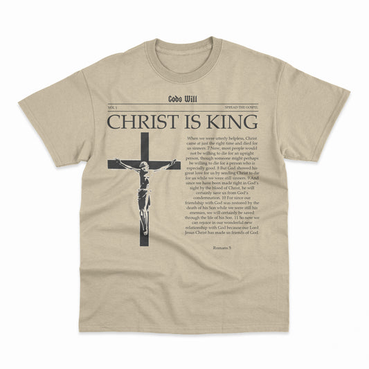 Christ Is King T-Shirt - Cream